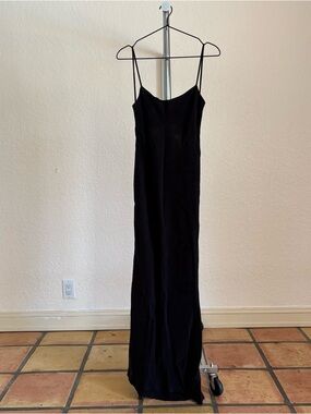 Black Slip Maxi Dress